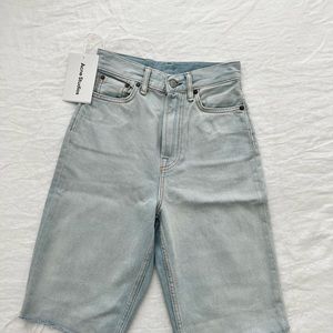ACNE Organic Blue Cotton Shorts